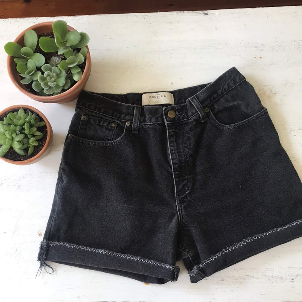 Vintage L.l bean high rise waist mom jeans shorts